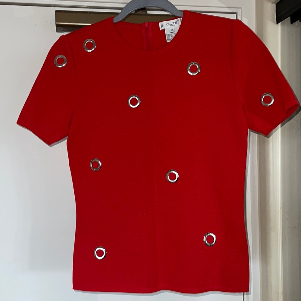 Celine/Authentic Wool Top/Size 38/Pristine - image 1